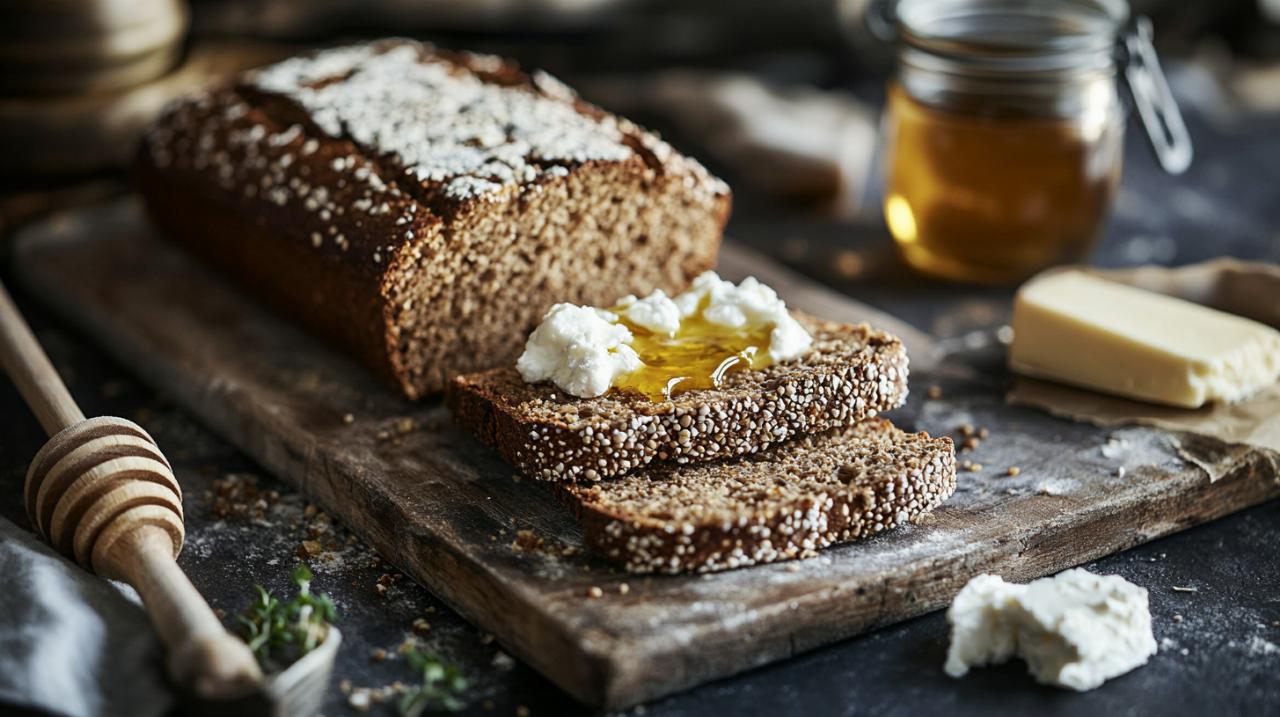 Comment réussir un cake salé au sarrasin, chèvre et miel moelleux ?
